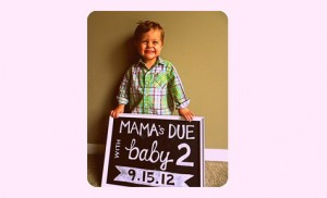 Creative Way to Announce Second Pregnancy