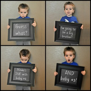 Announcing Twin Pregnancy by Older Child