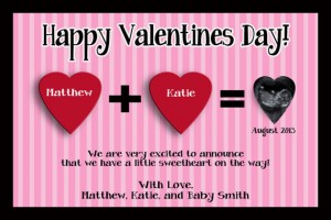 Valentines Pregnancy Announcement